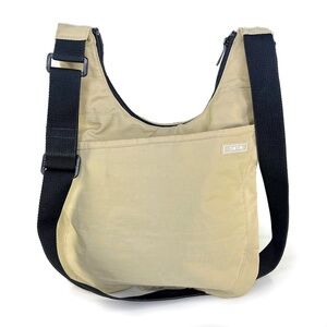 Vintage Tintin Hobo-Style Tan Nylon Bag